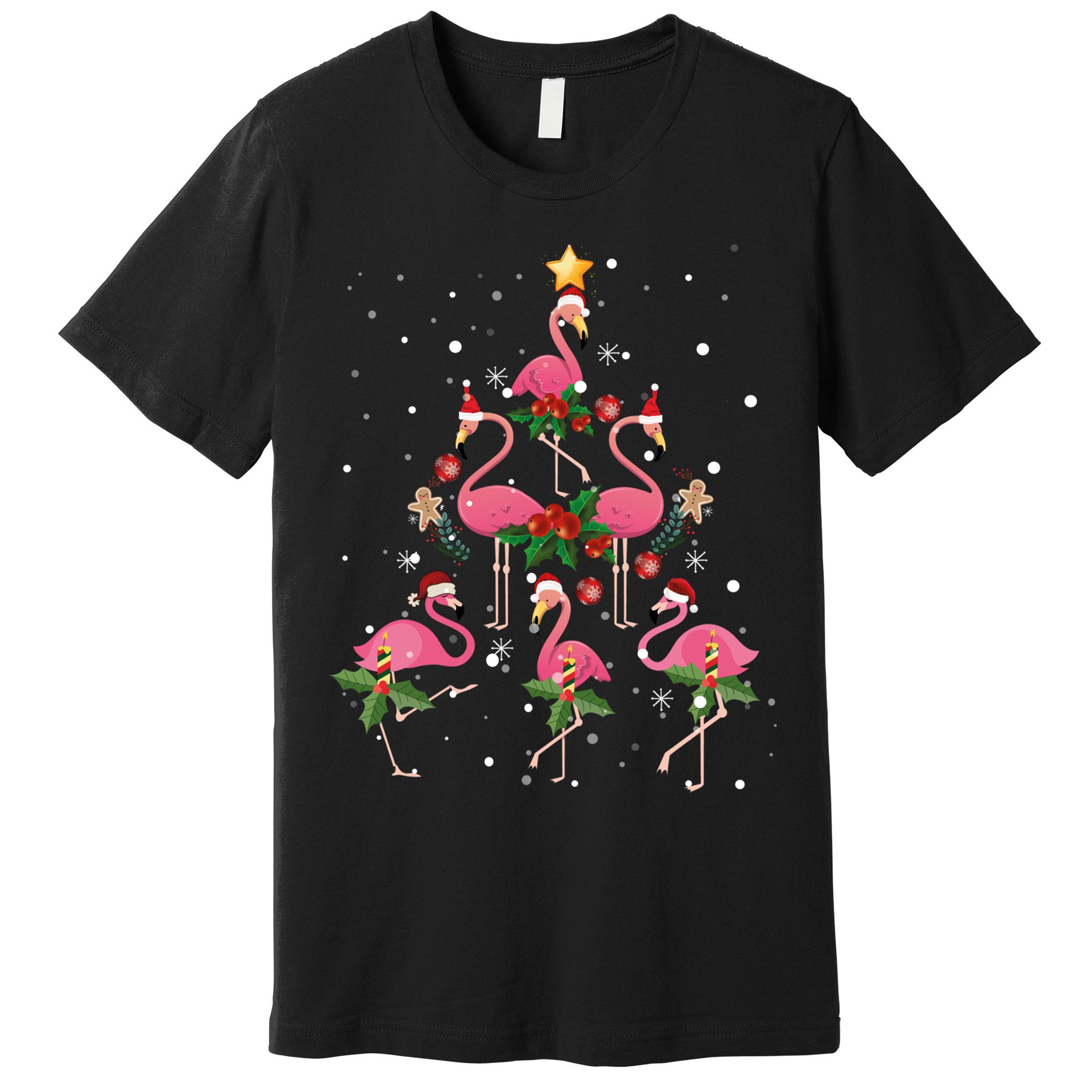 Christmas Flamingo Flamingo's Christmas Tree Classic Premium T-Shirt