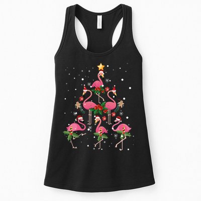 Christmas Flamingo Flamingo's Christmas Tree Classic Womens Tank Top