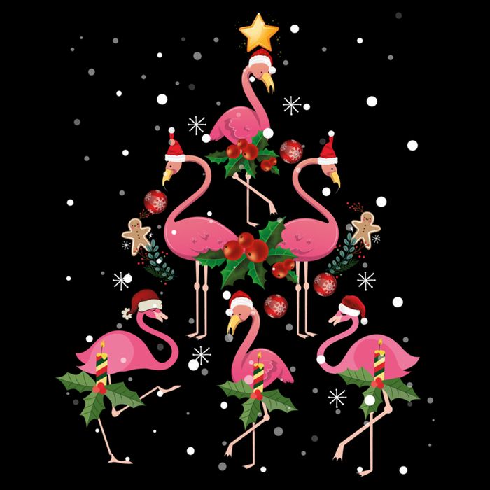 Christmas Flamingo Flamingo's Christmas Tree Classic Visor
