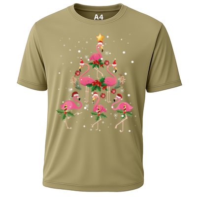 Christmas Flamingo Flamingo's Christmas Tree Classic Performance Shirt