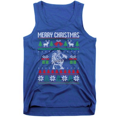 Christmas Firefighter Fire Fire Departt Ugly Gift Tank Top