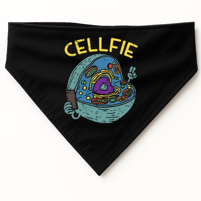 Cell Fie Funny Cellfie Selfie Science Biology Teacher USA-Made Doggie Bandana