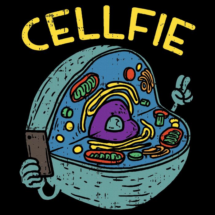 Cell Fie Funny Cellfie Selfie Science Biology Teacher Cooling Performance Crew T-Shirt