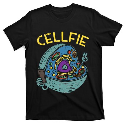 Cell Fie Funny Cellfie Selfie Science Biology Teacher T-Shirt