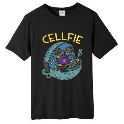 Cell Fie Funny Cellfie Selfie Science Biology Teacher Tall Fusion ChromaSoft Performance T-Shirt