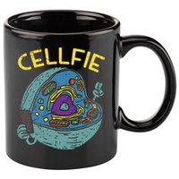 Cell Fie Funny Cellfie Selfie Science Biology Teacher 11oz C Handle Ceramic Mug