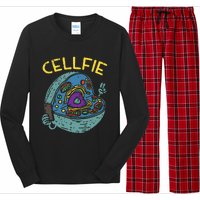 Cell Fie Funny Cellfie Selfie Science Biology Teacher Long Sleeve Pajama Set