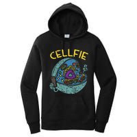 Cell Fie Funny Cellfie Selfie Science Biology Teacher Women's Pullover Hoodie