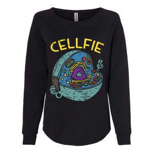 Cell Fie Funny Cellfie Selfie Science Biology Teacher Womens California Wash Sweatshirt