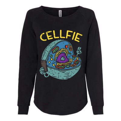 Cell Fie Funny Cellfie Selfie Science Biology Teacher Womens California Wash Sweatshirt