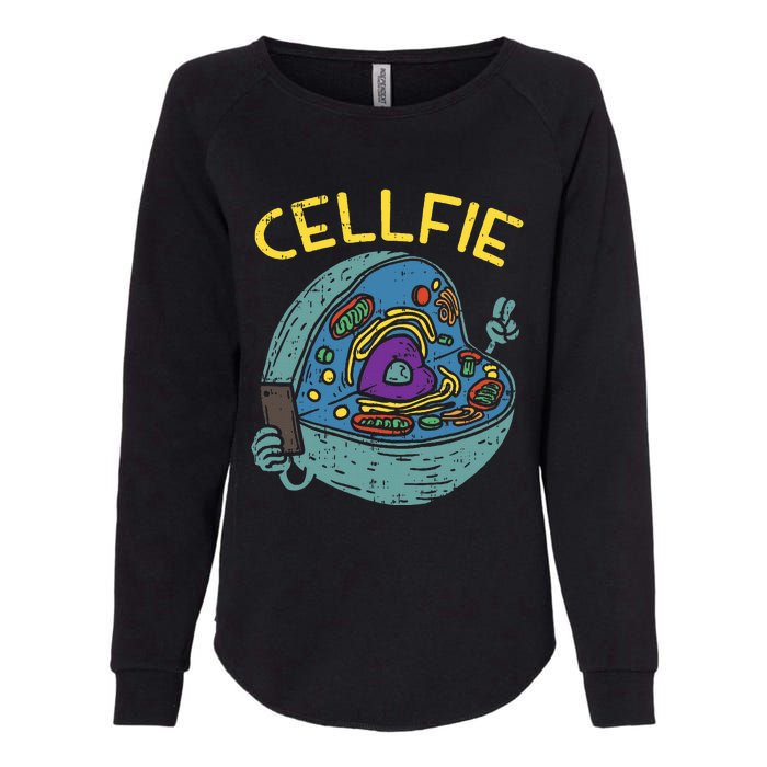 Cell Fie Funny Cellfie Selfie Science Biology Teacher Womens California Wash Sweatshirt