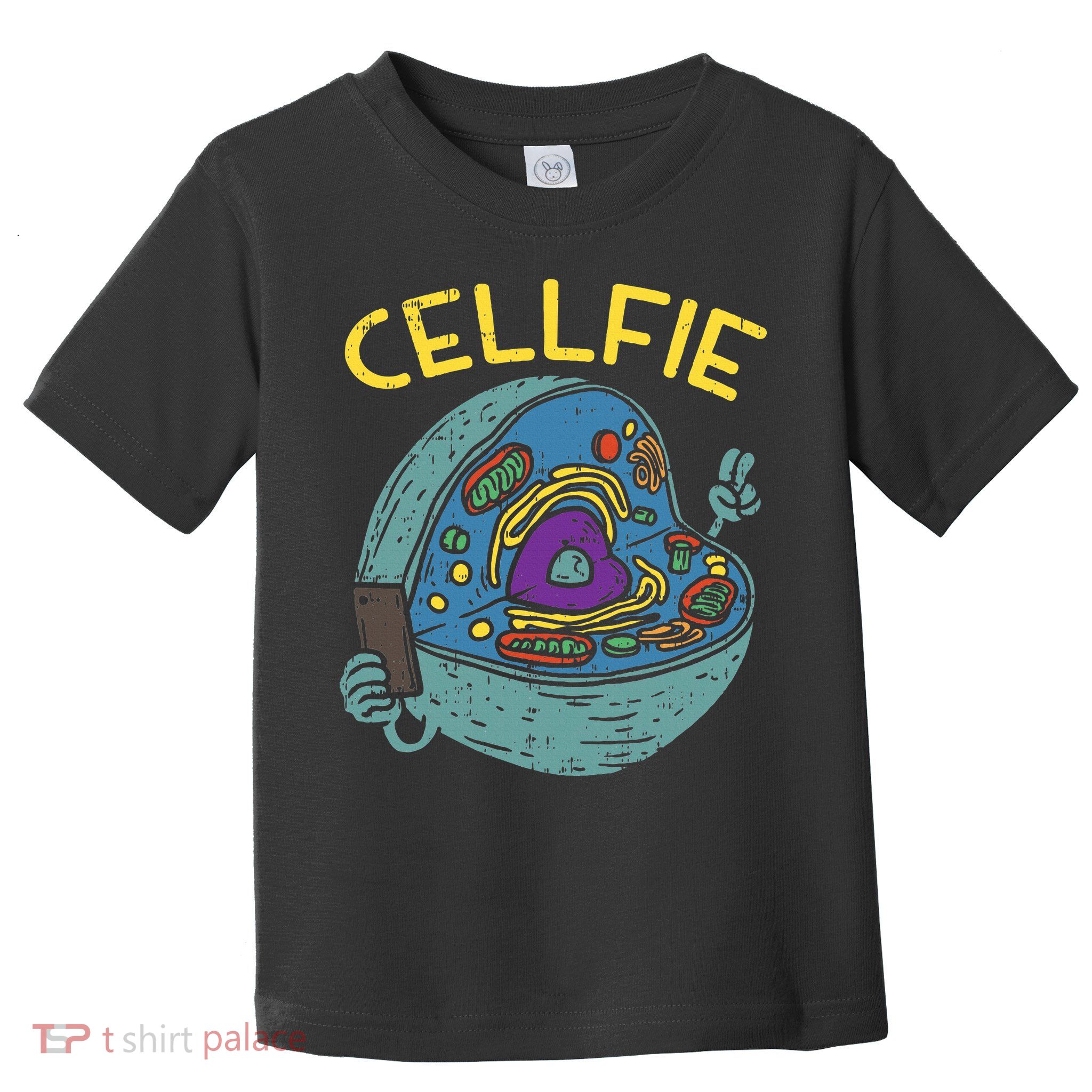 Cell Fie Funny Cellfie Selfie Science Biology Teacher Toddler T-Shirt