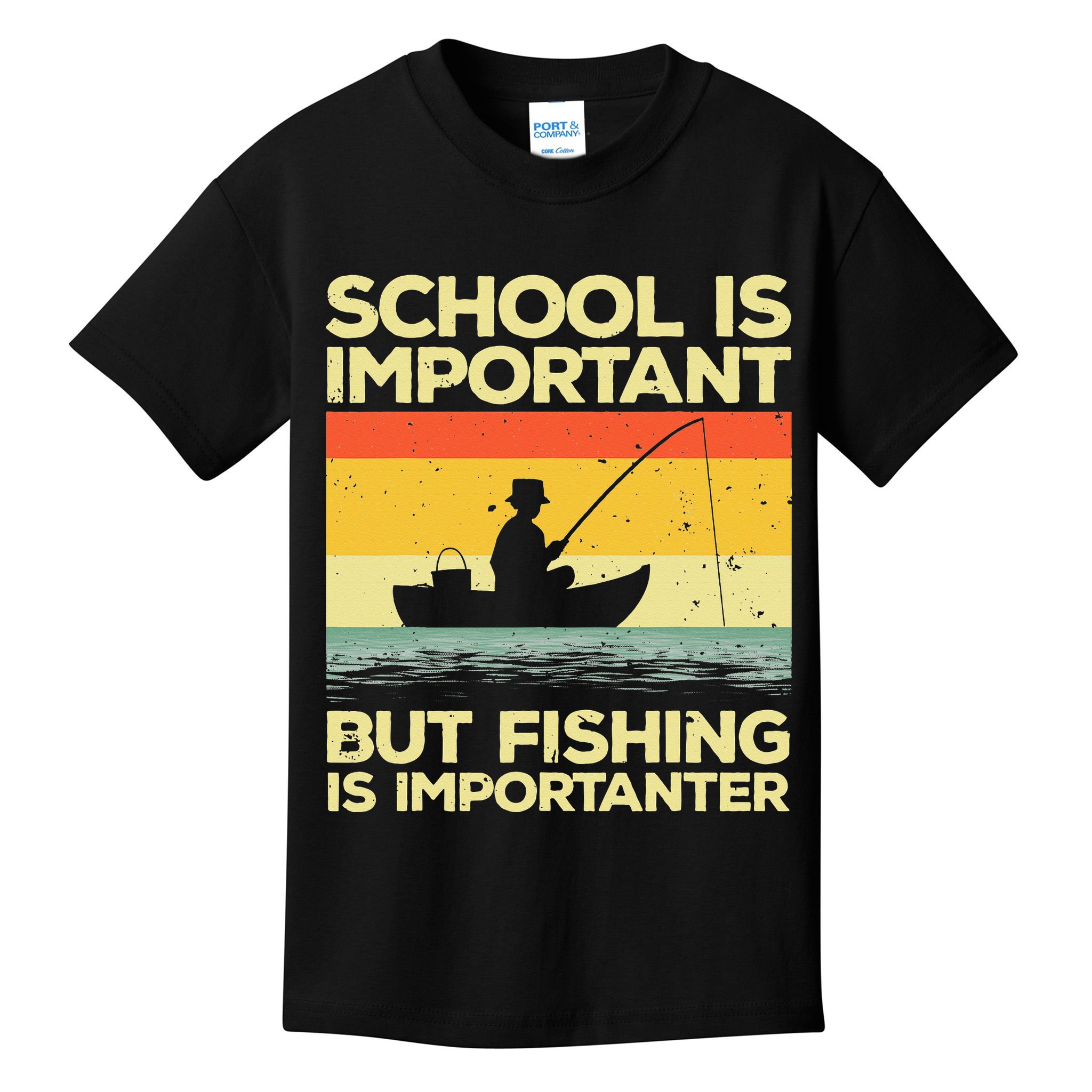 Cool Fishing For Men Women Bass Fishing Fisherman Fish Trout Kids T-Shirt