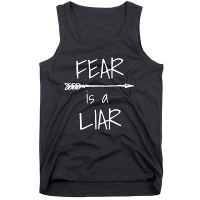 Christian Faith Fear Is A Liar 1 John 418 Tank Top