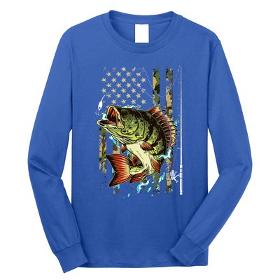 Cool Fishing For Women American Flag USA Fishing Lover Long Sleeve Shirt