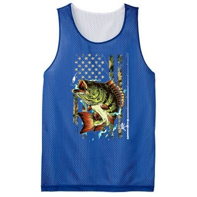 Cool Fishing For Women American Flag USA Fishing Lover Mesh Reversible Basketball Jersey Tank