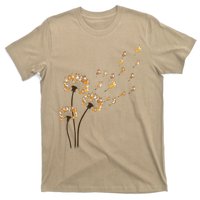 Corgi Flower Fly Dandelion Funny Dog Lover For Mom T-Shirt