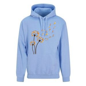 Corgi Flower Fly Dandelion Funny Dog Lover For Mom Unisex Surf Hoodie