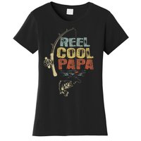 Cute Funny Fisherman Vintage Reel Cool Papa Women's T-Shirt