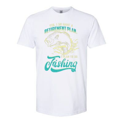 Cute Funny Fishing Retirement Plan Is Fishing Softstyle® CVC T-Shirt