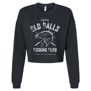 Cute Funny Fishing Birthday 1973 Cropped Pullover Crew