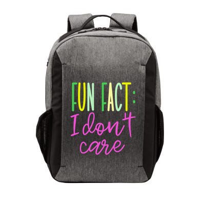 Cute Fun Fact I DonT Care Vector Backpack