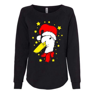 Christmas Funny Family Animal Duck Womens California Wash Sweatshirt