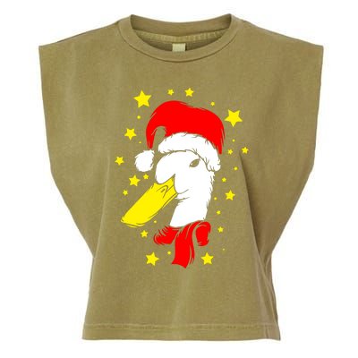 Christmas Funny Family Animal Duck Garment-Dyed Women's Muscle Tee