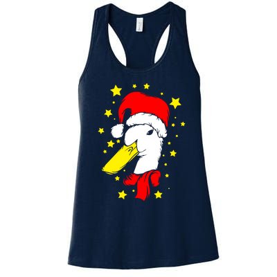 Christmas Funny Family Animal Duck Women's Racerback Tank