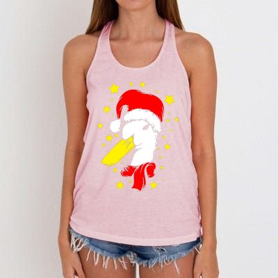 Christmas Funny Family Animal Duck Women's Knotted Racerback Tank