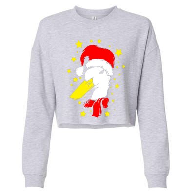 Christmas Funny Family Animal Duck Cropped Pullover Crew