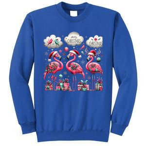 Christmas Funny Flamingo Pink Christmas Tree Xmas Gift Sweatshirt