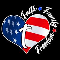 Cute Faith Family Freedom American USA Heart Toddler T-Shirt