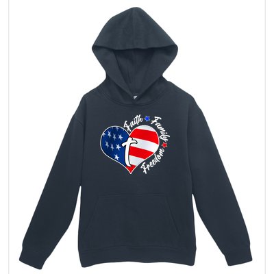 Cute Faith Family Freedom American USA Heart Urban Pullover Hoodie