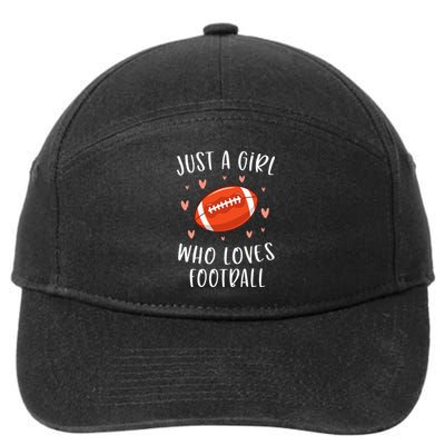 Cute Football For Just A Who Loves Football 7-Panel Snapback Hat