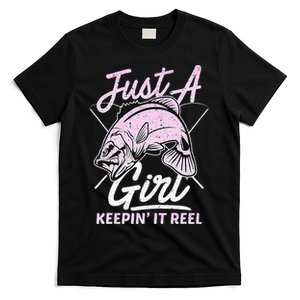 Cute Fishing Funny Keeping It Reel Purple T-Shirt