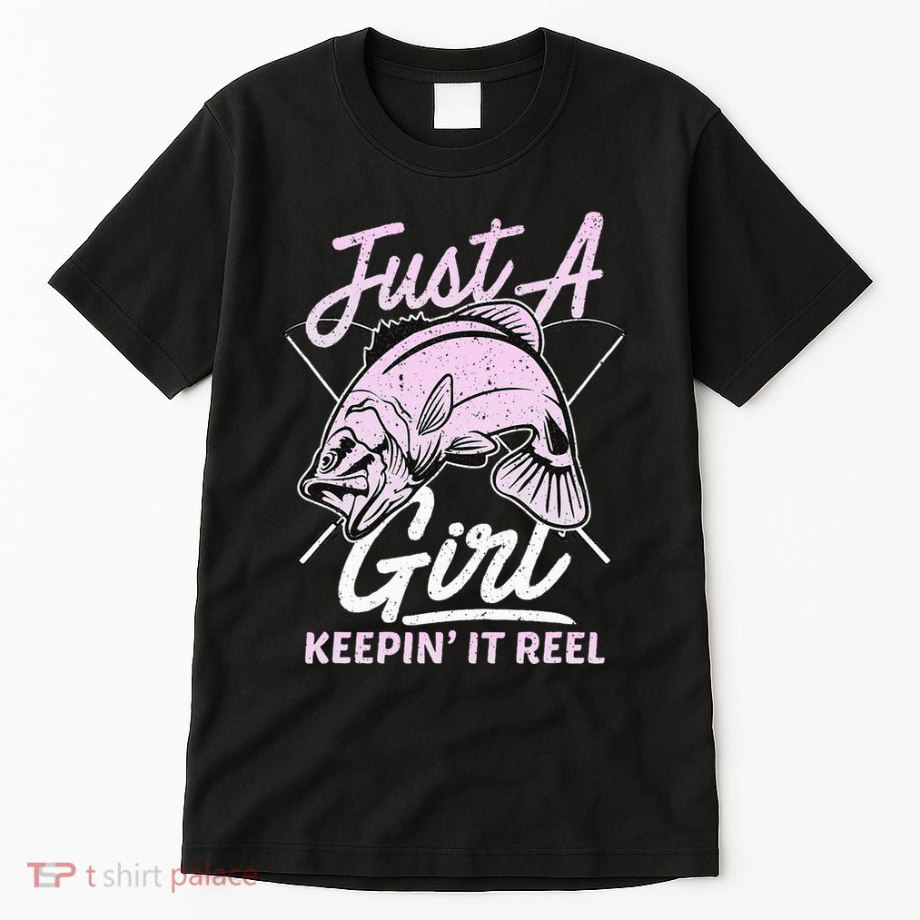 Cute Fishing Funny Keeping It Reel Purple Tall T-Shirt