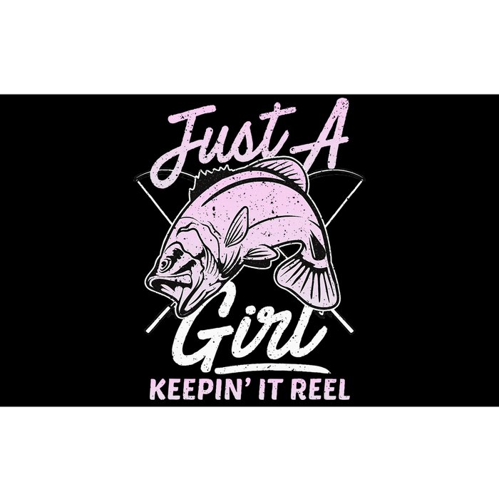 Cute Fishing Funny Keeping It Reel Purple Bumper Sticker