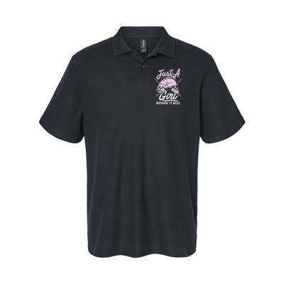 Cute Fishing Funny Keeping It Reel Purple Polo
