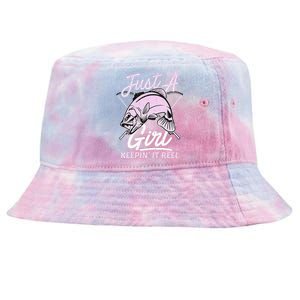 Cute Fishing Funny Keeping It Reel Purple Tie-Dyed Bucket Hat