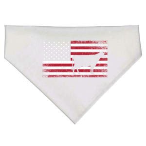 Cow Farm Farmer 4th Of July Gift American Flag Usa Great Gift America Gift USA-Made Doggie Bandana