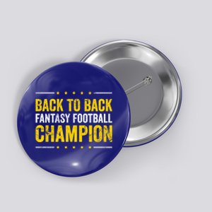 Consecutive Fantasy Football Winner Champ Champion Gift Button