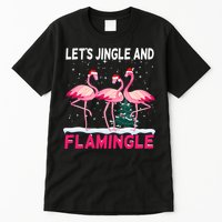 Christmas Flamingo Funny Pink Flamingle Xmas Tall T-Shirt
