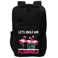 Christmas Flamingo Funny Pink Flamingle Xmas Impact Tech Backpack
