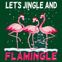 Christmas Flamingo Funny Pink Flamingle Xmas Cooling Performance Crew T-Shirt