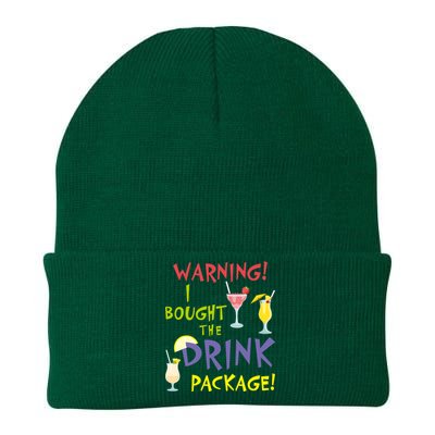 Cruise Funny For Wo Warning I Bought The Drink Package Knit Cap Winter Beanie