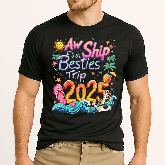 Cruise Flight Friend Group Trip ItS A Besties Trip 2025 Cooling Performance Crew T-Shirt