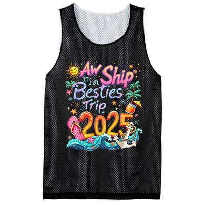 Cruise Flight Friend Group Trip ItS A Besties Trip 2025 Mesh Reversible Basketball Jersey Tank
