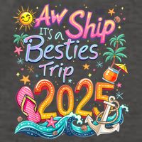 Cruise Flight Friend Group Trip ItS A Besties Trip 2025 Vector Backpack