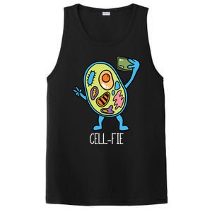 Cell Fie Funny Cellfie Selfie Biology Science Teacher PosiCharge Competitor Tank